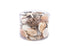 black tan white cream seashell pack